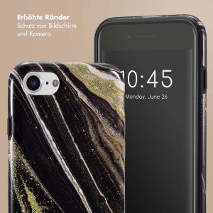Selencia Vivid Back Cover für das iPhone SE (2022 / 2020) / 8 / 7 / 6(s) - Chic Marble