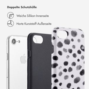 Selencia Vivid Back Cover für das iPhone SE (2022 / 2020) / 8 / 7 / 6(s) - Trendy Leopard