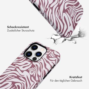 Selencia Vivid Back Cover für das iPhone 14 Pro - Trippy Swirl Dark Rose