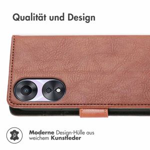 iMoshion Luxuriöse Klapphülle für das Oppo A58 - Braun
