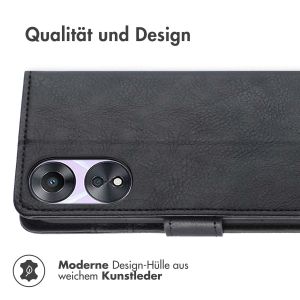 iMoshion Luxuriöse Klapphülle für das Oppo A58 - Schwarz