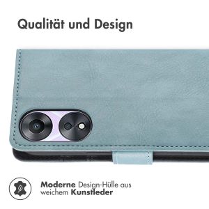 iMoshion Luxuriöse Klapphülle für das Oppo A58 - Hellblau