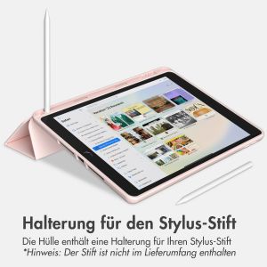 Accezz Smarte Klapphülle aus Silikon für das iPad 6 (2018) 9.7 Zoll / iPad 5 (2017) 9.7 Zoll - Rosa