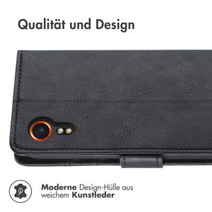 iMoshion Luxuriöse Klapphülle für das Samsung Galaxy Xcover 7 - Schwarz