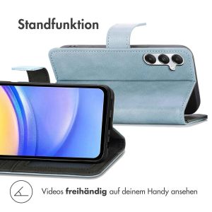 iMoshion Luxuriöse Klapphülle für das Samsung Galaxy A15 (5G/4G) - Hellblau
