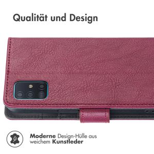 iMoshion Luxuriöse Klapphülle für das Samsung Galaxy A51 - Bordeaux
