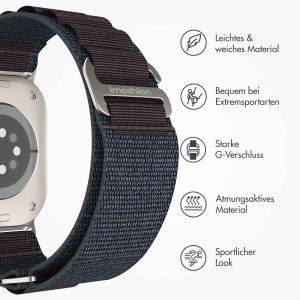 iMoshion Nylon-Armband Alpine für die Apple Watch Series 1-9 / SE / Ultra (2) - 42/44/45/49 mm - Indigo