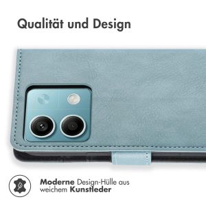 iMoshion Luxuriöse Klapphülle für das Xiaomi Redmi Note 13 (5G) - Hellblau