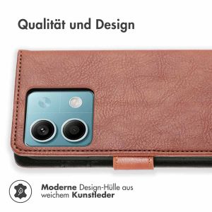 iMoshion Luxuriöse Klapphülle für das Xiaomi Redmi Note 13 (5G) - Braun