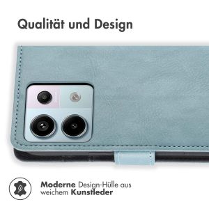 iMoshion Luxuriöse Klapphülle für das Xiaomi Redmi Note 13 Pro (5G) / Poco X6 - Hellblau