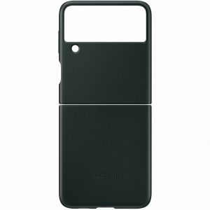 Samsung Original Leather Backcover für das Galaxy Z Flip 3 - Grün