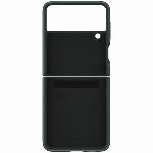 Samsung Original Leather Backcover für das Galaxy Z Flip 3 - Grün