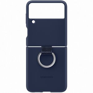 Samsung Original Silikon Cover Ring für das Galaxy Z Flip 3 - Navy