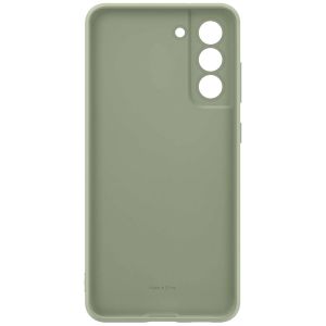 Samsung Original Silikon Cover für das Galaxy S21 FE - Olive Green