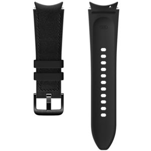 Samsung Original Hybrid Leather Band S/M für das Galaxy Watch / Watch 3 / Watch 4 / Active 2 / 4 : 40-41-42-44mm - Schwarz
