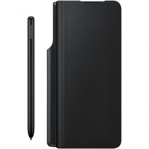 Samsung ﻿Original Flip Klapphülle + S Pen & 25W-Adapter für das Galaxy Z Fold3 - Schwarz