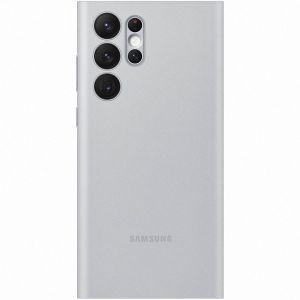 Samsung Original LED View Cover Klapphülle für das Galaxy S22 Ultra - Light Gray