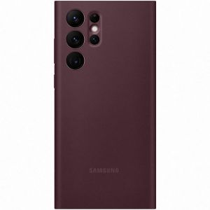 Samsung Original Clear View Cover Klapphülle für das Galaxy S22 Ultra - Burgundy