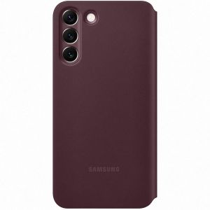 Samsung Original Clear View Cover Klapphülle für das Galaxy S22 Plus - Burgundy