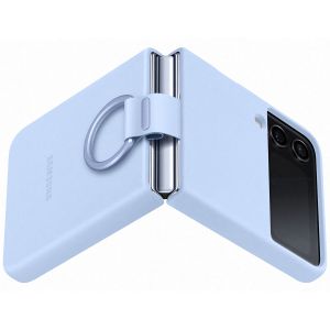 Samsung Original Silikon Cover Ring für das Galaxy Z Flip 4 - Arctic Blue