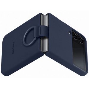 Samsung Original Silikon Cover Ring für das Galaxy Z Flip 4 - Navy