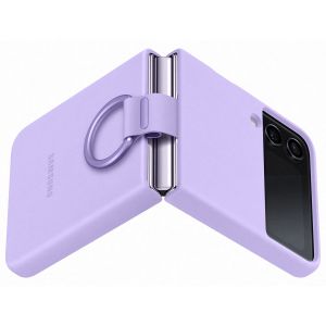 Samsung Original Silikon Cover Ring für das Galaxy Z Flip 4 - Bora Purple