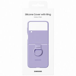Samsung Original Silikon Cover Ring für das Galaxy Z Flip 4 - Bora Purple