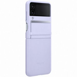 Samsung Original Leather Backcover für das Galaxy Z Flip 4 - Serene Purple