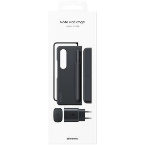 Samsung ﻿Original Flip Klapphülle + S Pen & 25W-Adapter für das Galaxy Z Fold 4 - Schwarz