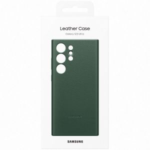 Samsung Original Leather Backcover für das Samsung Galaxy S23 Ultra - Grün