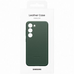 Samsung Original Leather Backcover für das Samsung Galaxy S23 - Grün