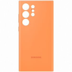 Samsung Original Silikon Cover für das Galaxy S23 Ultra - Orange