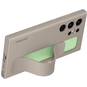 Samsung Original Standing Grip Backcover für das Galaxy S24 Ultra - Taupe