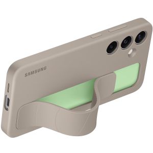 Samsung Original Standing Grip Backcover für das Galaxy S24 Plus - Taupe