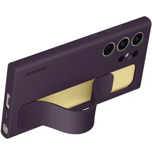 Samsung Original Standing Grip Backcover für das Galaxy S24 Ultra - Dark Violet