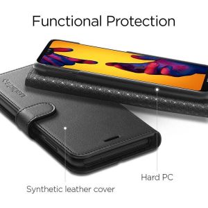 Spigen Wallet S Klapphülle für das Huawei P20 Lite - Schwarz