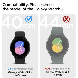 Spigen Rugged Armor™ Pro Case für die Samsung Galaxy Watch 4 / 5 - 40 mm - Schwarz