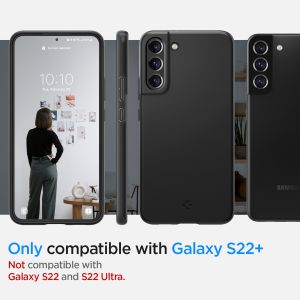 Spigen Thin Fit™ Hardcase für das Samsung Galaxy S22 Plus - Schwarz