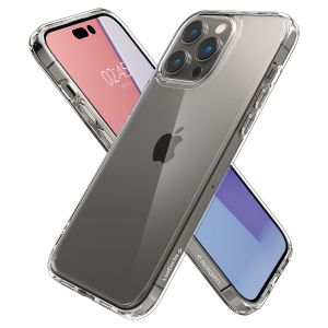 Spigen Crystal Hybrid Backcover für das iPhone 14 Pro Max - Transparent