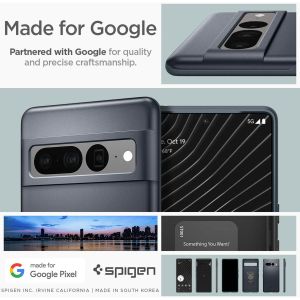 Spigen Thin Fit™ Hardcase für das Google Pixel 7 Pro - Metal Slate