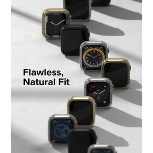 Ringke Bezel Styling für die Apple Watch Series 7 / 8 / 9 - 45 mm - Matte Curve Silver