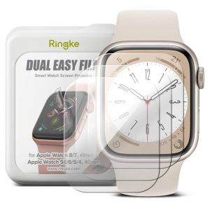 Ringke Dual Easy Displayschutzfolie 3-pack für das Apple Watch 40mm / 41mm