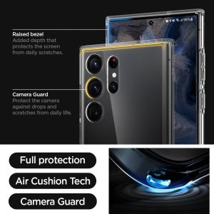 Spigen Ultra Hybrid™ Case für das Samsung Galaxy S23 Ultra - Transparent