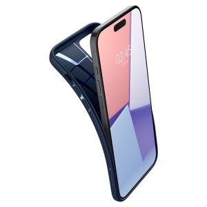 Spigen Liquid Air™ Case für das iPhone 15 Pro - Navy Blue