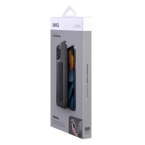 Uniq Heldro Backcover Flexgrip für das iPhone 13 Pro Max - Grau
