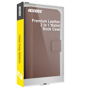 Accezz Premium Leather 2 in 1 Klapphülle für das iPhone 14 Pro Max - Braun