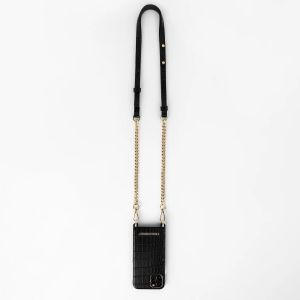 iDeal of Sweden Atelier Necklace Case für das iPhone 13 Pro - Jet Black Croco