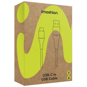 iMoshion Braided USB-C-zu-USB Kabel für das iPhone 15 - 1 Meter - Schwarz
