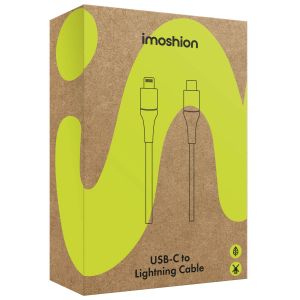 iMoshion ﻿Lightning- auf USB-C-Kabel – nicht MFi-zertifiziert  – Geflochtenes Gewebe  – 2 m – Weiß