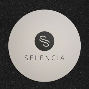 Selencia Glitzer Cover für das MacBook Air 13 Zoll (2018-2020) - A1932 / A2179 / A2337 - Schwarz